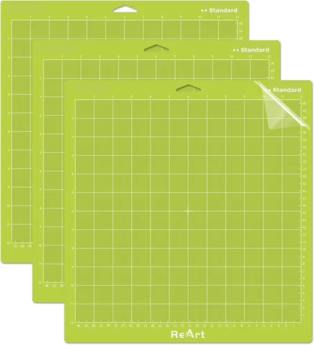 Miniatura 11 de ReArt Variedad de alfombrillas de corte para Cricut Maker 3/Maker/Explore 3/Air 2/Air/One Adhesivo de repuesto – Fuerte, estándar, ligero, 12 x 12