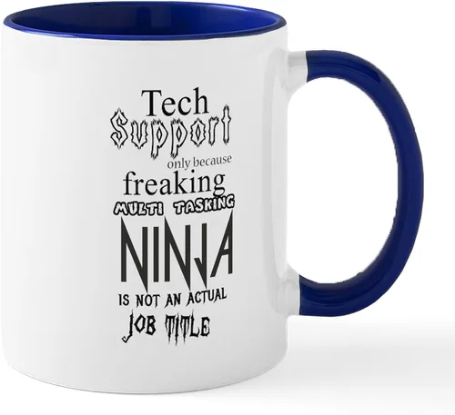 Miniatura 25 de CafePress Ascii - Taza de café de cerámica, taza de té, 11 onzas