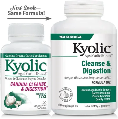 Miniatura 5 de Kyolic - Extracto de ajo envejecido fórmula 102 - Limpieza y digestión - Apoya la limpieza gastrointestinal y la función intestinal saludable*