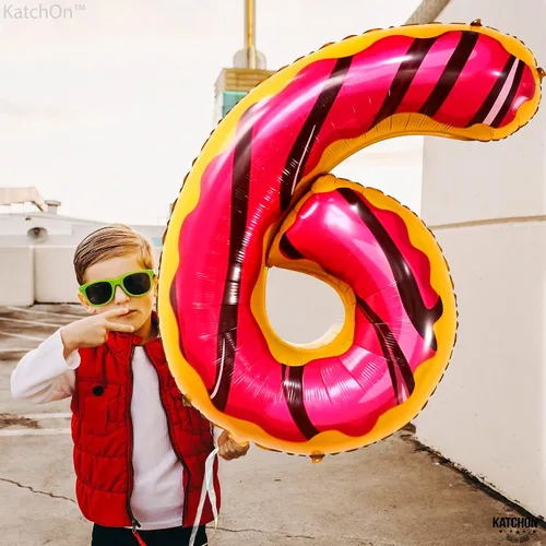 Miniatura 333 de KatchOn, Globo grande azul número 2 de 40 pulgadas Decoraciones de cumpleaños de Baby Shark para niño de 2 años Globo azul número 2 Globo