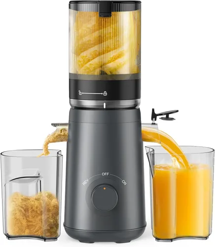 Miniatura 12 de TUUMIIST - Exprimidor de prensado en frío con canal de alimentación extra grande de 5.3 pulgadas para frutas y verduras enteras, fácil de limpiar