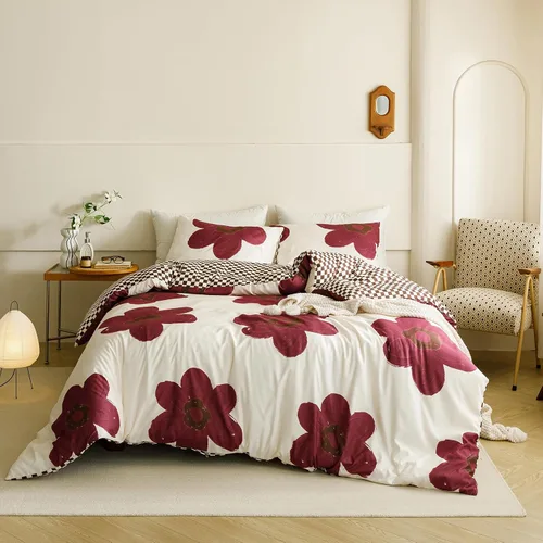Miniatura 15 de Pureant - Juego de edredón color beige, tamaño King, ropa de cama color champán sólido, edredón color marrón claro para mujeres y hombres, edredón