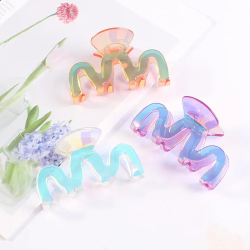 Miniatura 6 de Pinzas de garra para el cabello - Pinza de 3.35 pulgadas para mujeres con cabello grueso - Accesorios para mujeres y niñas - 3 piezas de pinzas