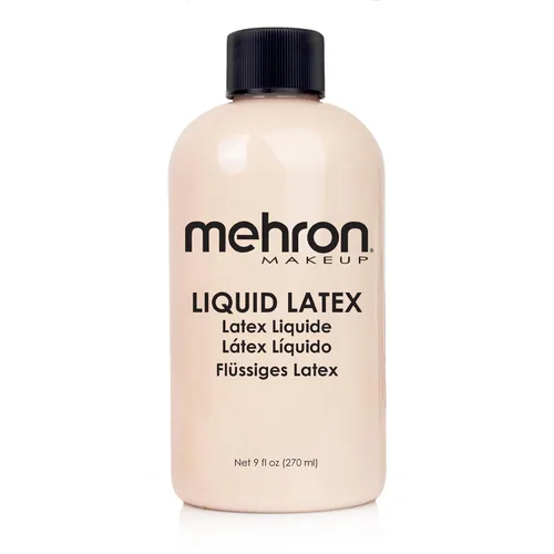 Miniatura 11 de Mehron - Látex líquido para maquillaje Maquillaje SFX Halloween Pegamento de látex para la piel Pegamento para prótesis 9 fl oz (266 ml)