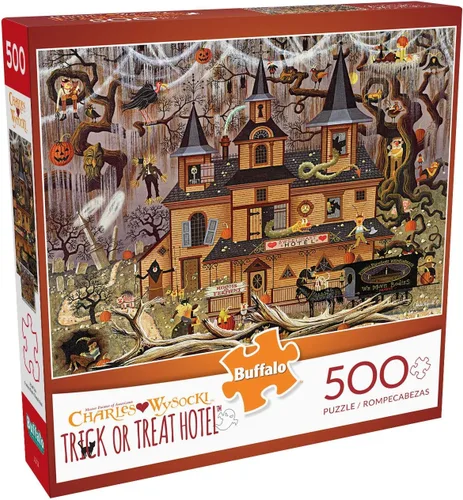 Miniatura 8 de Buffalo Games - Blackbirds Roost at Mill Creek - Charles Wysocki - Rompecabezas de otoño de 500 piezas para adultos - Escena americana de cosecha