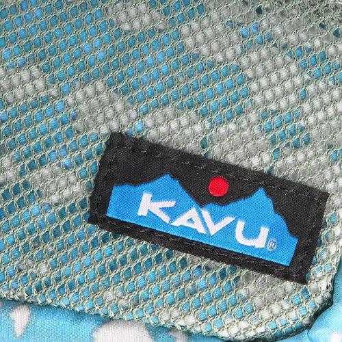 Miniatura 4 de KAVU Point Sur - Riñonera de nailon con bolsillo de malla, Ripple Tie Dye