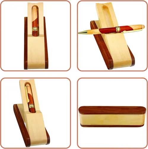 Miniatura 3 de Outus Bolígrafos de madera, regalos de agradecimiento a los empleados para hombres con estuche de negocios, bolígrafo de escritura hecho a mano