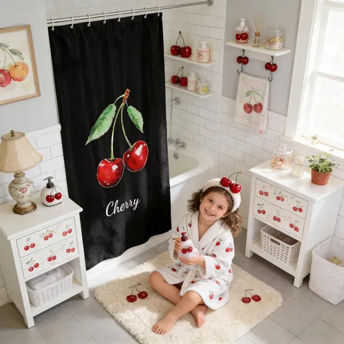 Miniatura 25 de Cortinas de ducha con bandera estadounidense, cortinas de baño de motocicleta para niños, adolescentes y adultos, cortinas de baño impermeables