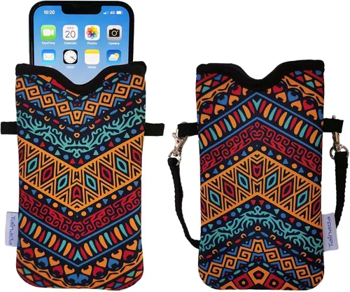 Miniatura 99 de Tainada Funda Estuche Bolsa de Neopreno para Teléfono para Hombres y Mujeres con Correa Cruzada/Cordón para el Cuello para iPhone 17/16/15 Pro Max