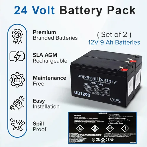 Miniatura 6 de AlveyTech Paquete de baterías prémium de 24 voltios para scooter eléctrico Razor Pocket Mod