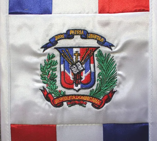 Miniatura 2 de Del Mex Bandera de República Dominicana y Estados Unidos Combo Banda de Graduación Estola Orgullo Country