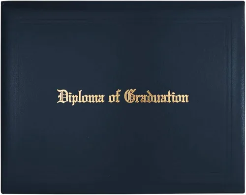 Miniatura 2 de GraduationMall Cubierta impresa para diploma para certificado 8.5 x 11 pulgadas, real, paquete de 1 Azul marino