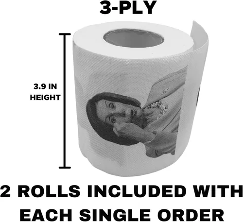 Miniatura 6 de Nancy Pelosi - Rollo de papel higiénico novedoso, paquete de 2 unidades Pelosi divertido regalo político para demócratas y republicanos Paquete
