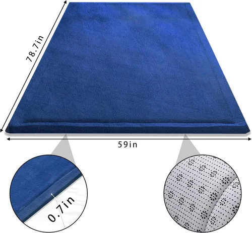 Miniatura 2 de Tapete suave de tatami, tapete antideslizante de espuma viscoelástica, tapete de juego grande para niños, tapete antideslizante para la sala