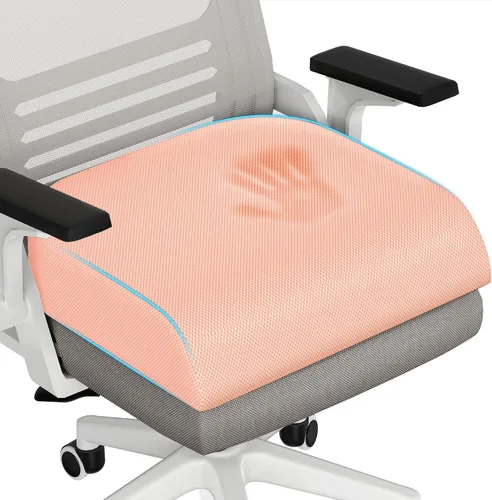 Miniatura 25 de TranquilRelax - Cojín grande para asiento de espuma viscoelástica para largas horas de sentado en silla de oficina, asiento de coche, almohadilla