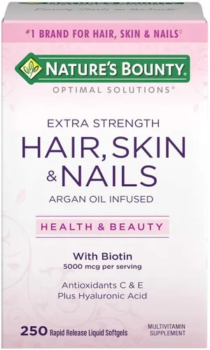Nature's Bounty Cabello, piel y uñas, 250 cápsulas blandas