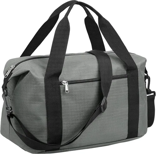 Vorspack Bolsa de gimnasio pequeña Bolsa de lona de 14 pulgadas para viajes, bolsa de lona ligera para hombres y mujeres, bolsa de artículos
