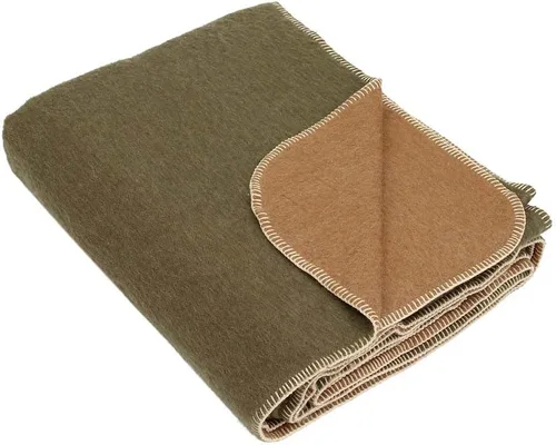 Miniatura 32 de Manta gruesa de lana de alpaca pesada para acampar al aire libre o usar en interiores Mantas suaves de lana de alpaca peruana