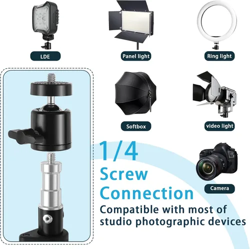Miniatura 3 de Paquete de 2 Soportes de Trípode de Fotografía de Aluminio Ligero con Estuche, Altson 7 Pies Trípode Portátil para Foto y Video para Speedlight