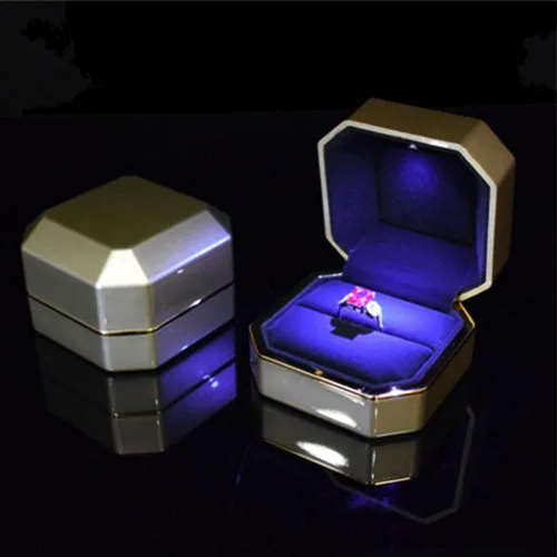 Miniatura 5 de AVESON - Estuche de joyas de lujo con luz LED