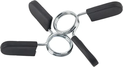 Miniatura 3 de Dioche Collares de clip de resorte de 1 pulgada, 2 abrazaderas de barra estándar para mango de mancuernas suave o barra de levantamiento de pesas