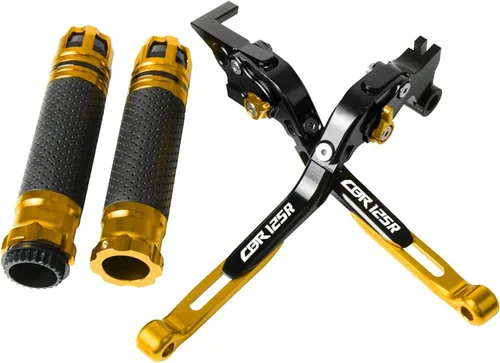 Miniatura 14 de Accesorios CNC para motocicleta, ajustable, plegable, extensible, con logotipo, palancas de embrague de freno para Yamaha FZ6 FAZER FZ-6 FZ 6 10