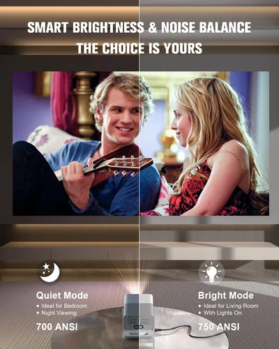 Miniatura 6 de Google TV con licencia oficial: proyector inteligente 4K con WiFi y Bluetooth, enfoque automático VOPLLS y proyector portátil Keystone