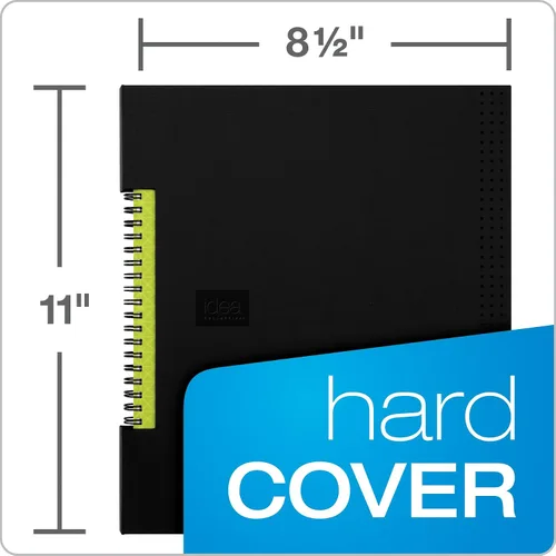Miniatura 2 de Oxford Idea Collective Business Notebook, 11 x 8.5, doble alambre, encuadernado con caja, negro, 80 hojas (56895)