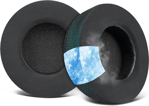 Miniatura 18 de SOULWIT Almohadillas de enfriamiento para auriculares Corsair Virtuoso, almohadillas con espuma de aislamiento de ruido de alta densidad, grosor