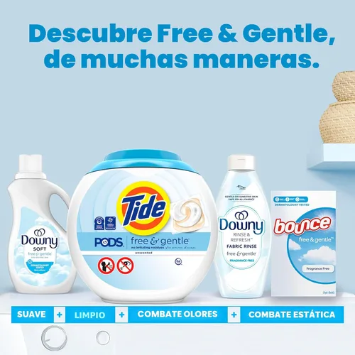 Miniatura 8 de Tide PODS - Cápsulas de jabón de detergente libre y suave, 76