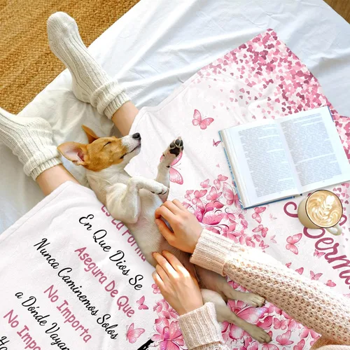 Miniatura 4 de Regalo para Hermana, Regalos para Hermana en Español Manta 60x50 pulgadas, Regalos para Hermana Día de la Madre, Regalos de Día de la Madre