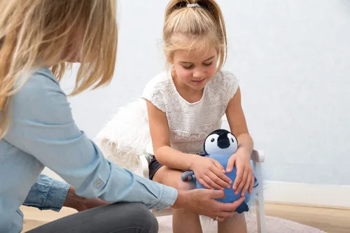 Miniatura 2 de Zazu Kids Aroma de aromaterapia de lavanda natural para microondas, almohadilla caliente y paquete frío, inserto extraíble, Pip The Penguin