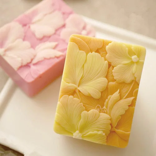 Miniatura 9 de Moldes de silicona para jabón de hoja de ginkgo de 3 cavidades, molde de silicona para jabón natural, vela, cera, fabricación de yeso aromático