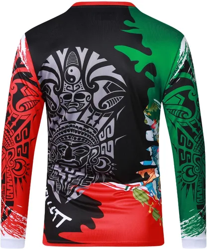 Miniatura 3 de Camiseta de ciclismo de montaña para hombre, manga larga, MTB Off-Road México, camisetas de descenso y motocross