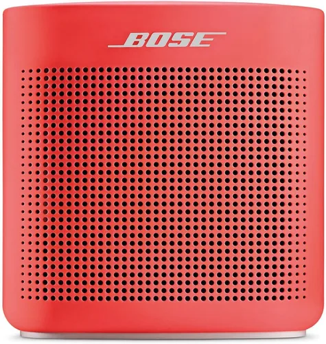 Bose SoundLink Color II: Bluetooth portátil, altavoz inalámbrico con micrófono, rojo coral CORAL ROJO