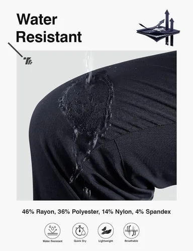 Miniatura 3 de TBMPOY Pantalones capri ligeros de secado rápido para mujer, con bolsillos tipo cargo, resistentes al agua, pantalones de viaje casuales al aire