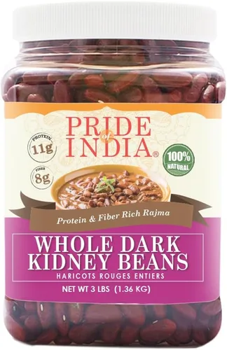 Miniatura 12 de Orgullo de la India - Lentejas Masur marrones enteras de la India, ricas en proteínas y fibra, 1.5 libras de frasco