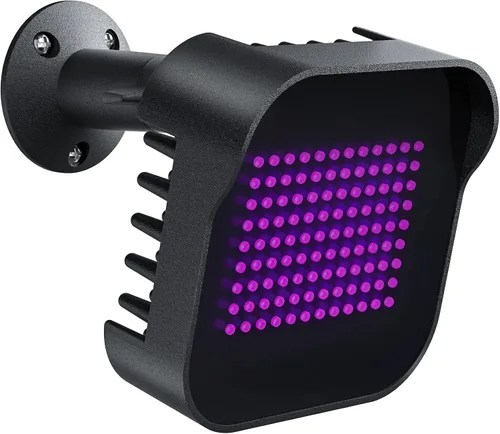 DI20B IR Iluminador | Luz de inundación infrarroja de largo alcance para cámara de seguridad (negro, con adaptador de corriente)