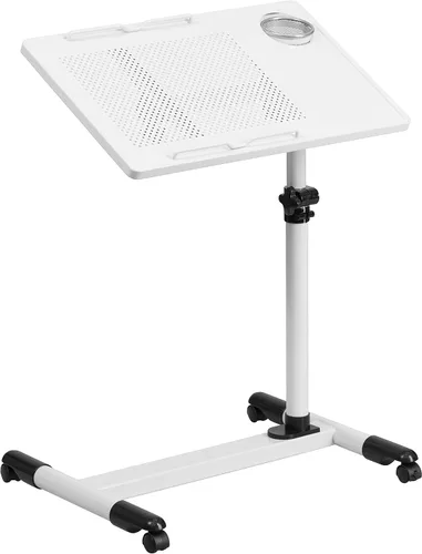Miniatura 5 de Flash Furniture Macon - Escritorio para computadora móvil de acero de altura ajustable