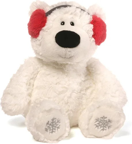 Miniatura 2 de GUND Blizzard - Oso de peluche navideño, 16 pulgadas, blanco, rojo, negro (4059079)