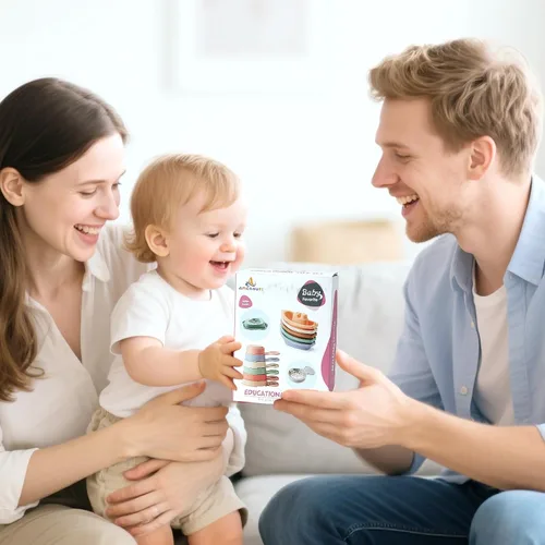 Miniatura 7 de Juguetes de baño para bebés, 11 piezas Juguetes de baño sin molde para niños pequeños con barquitos de baño Cucharas de baño educativas