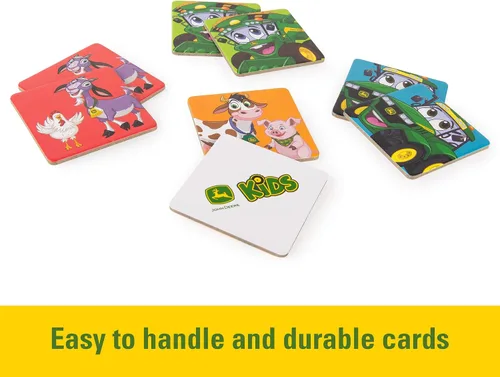 Miniatura 10 de John Deere Kids - Juego de memoria con temática de granja para niños pequeños y niños, juguetes John Deere, juegos preescolares y actividades