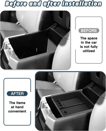 Miniatura 4 de Ruiya Organizador de consola 4Runner 2014-2024 para Toyota 4Runner 5ª generación, accesorios de material ABS, reposabrazos consola guantera, Toyota