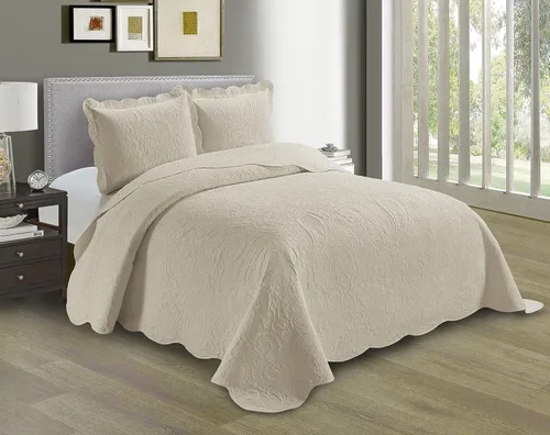 Miniatura 12 de Linen Plus Juego de funda de cama con relieve, extra grande, color burdeos, para cama King/California King, nueva, modelo Dana Borgoña