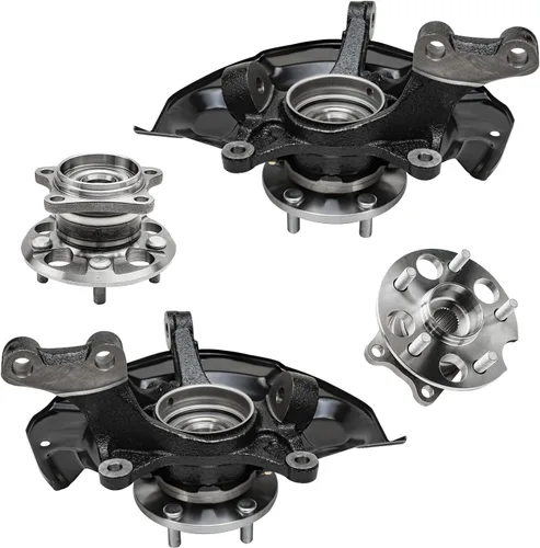Miniatura 62 de Detroit Axle - Conjunto de manguetas de dirección delanteras de 2 piezas para Hyundai Accent 06-11, 2 manguetas de dirección y conjunto de buje