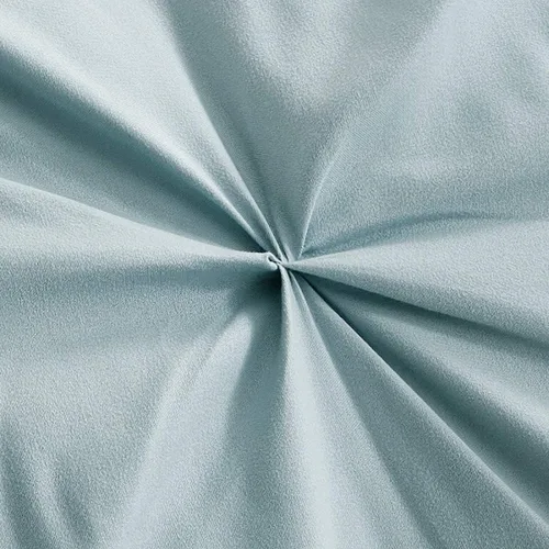 Miniatura 4 de WPM WORLD PRODUCTS MART JN1 - Juego de edredón de microfibra de 2 piezas, tamaño individual, plisado, ropa de cama alternativa, para todas las Azul