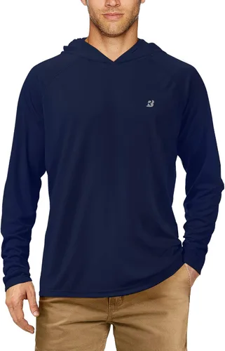 Roadbox - Camisetas de pesca para hombres, FPU +50, de manga larga, con protección solar, con máscarasin máscara, para uso en exteriores, senderismo