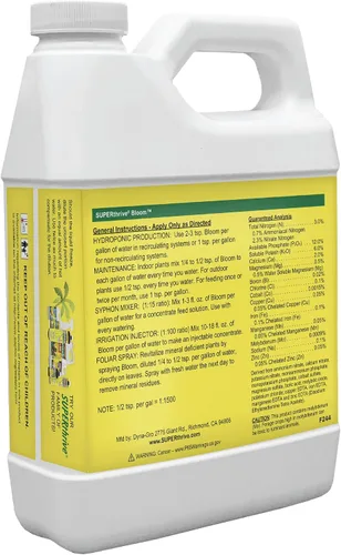 Miniatura 2 de Dyna-Gro Bloom, BLM-032 3-12-6. Alimento para plantas, 1 cuarto de galón, Blanco