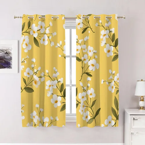 Miniatura 174 de Cortinas opacas de poliéster multicapa para cafetería, con diseño de diamantes, 2 unidades, 26 x 24 pulgadas