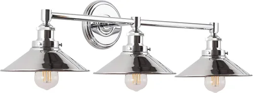 Miniatura 8 de Linea di Liara Andante - Lámpara de tocador de baño con 2 luces, industrial, dorada y negra mate, lámpara sobre espejo, luces de tocador de casa
